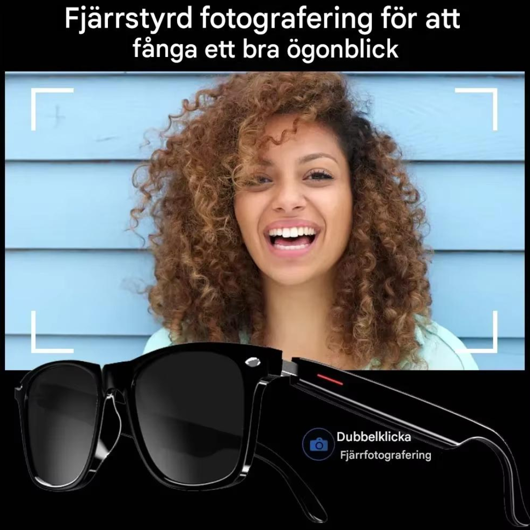 NeoShade - Slimme bril met ingebouwde luidsprekers, microfoon en gepolariseerde lenzen die blauw licht filteren