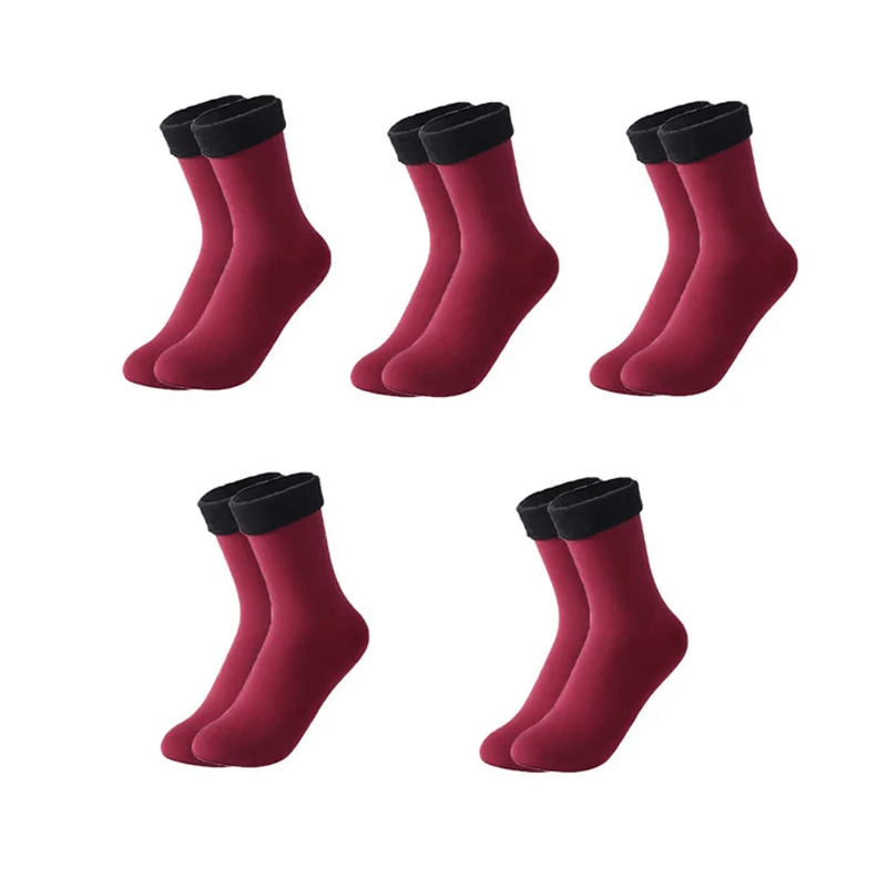 Zachte fluwelen wintersokken