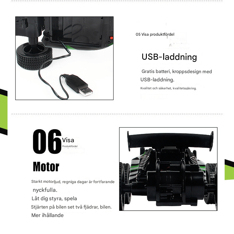 1:20 Buggyauto met afstandsbediening - Snelle raceauto met 2.4G-technologie