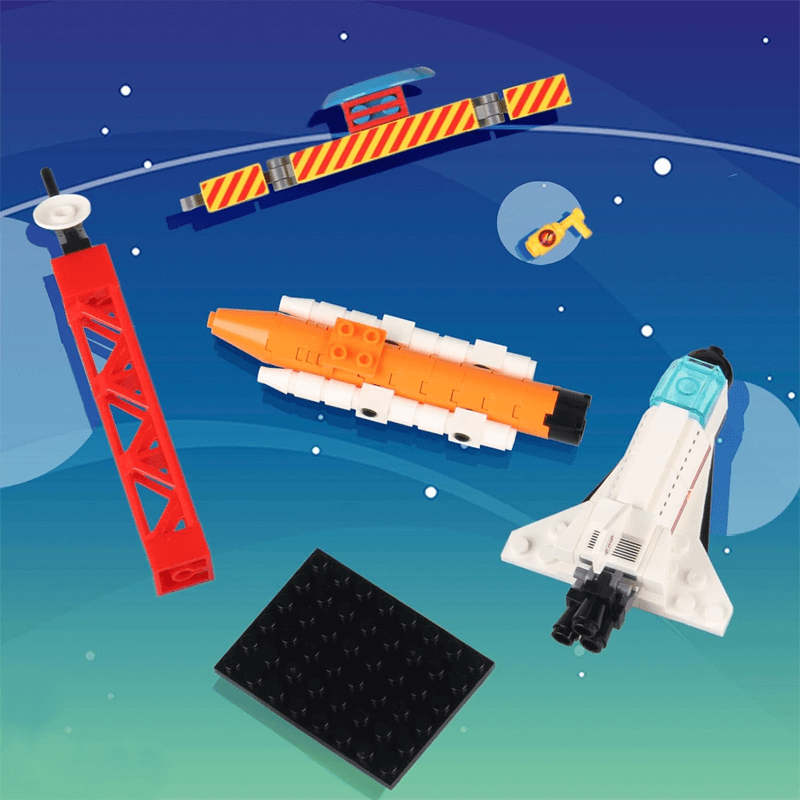 AstroPlay - Ruimteraket met astronautfiguur en lanceerplatform voor kinderen