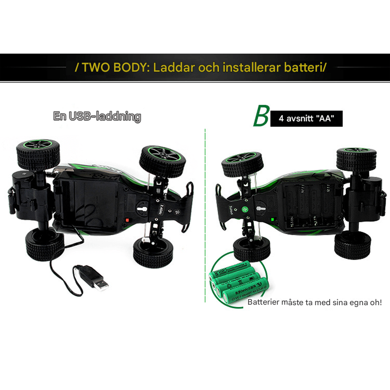 1:20 Buggyauto met afstandsbediening - Snelle raceauto met 2.4G-technologie