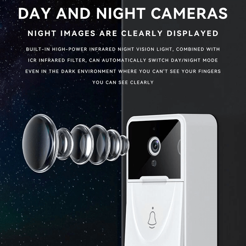 Slimme draadloze deurbel met camera - WiFi video deurbel