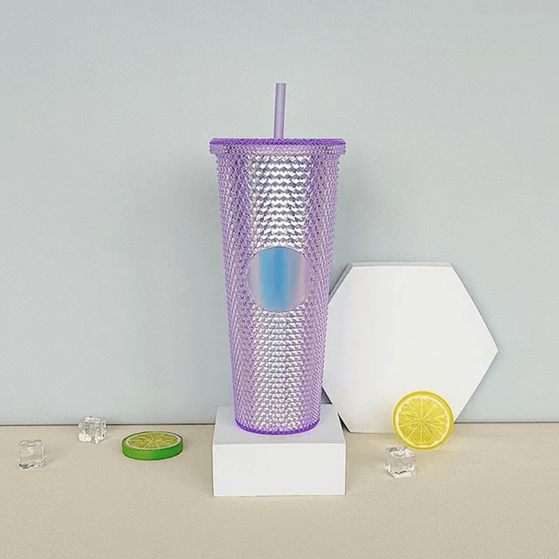 Herbruikbare mok met rietje 710ml