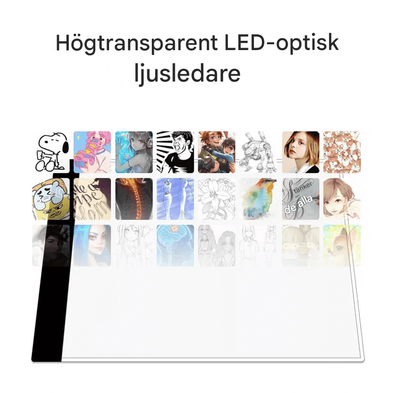 Schrijfbord met LED verlichting, Tekenbord, Kopieerbord