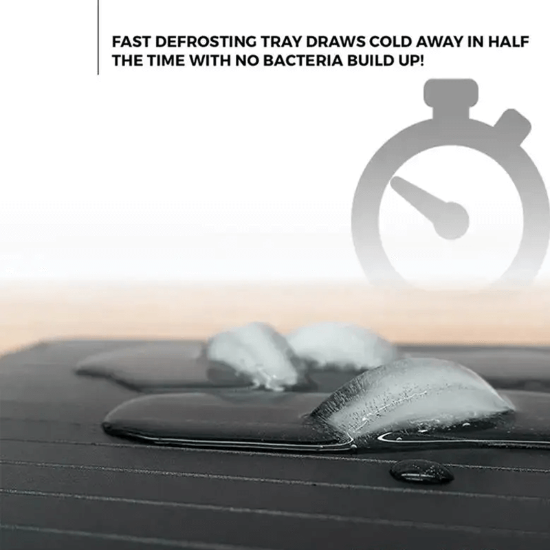 EcoThaw - Herbruikbare aluminium ontdooibak voor het snel ontdooien van vlees en voedsel