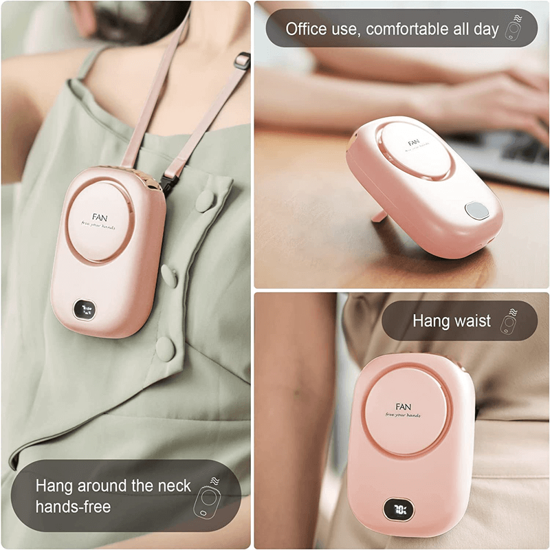 Draagbare, hangende minihalsventilator 2000mAh