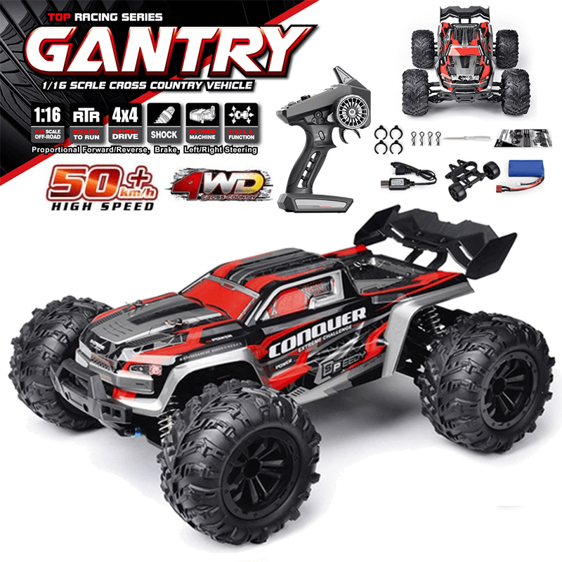 1:16 RC auto 50km/h - 4x4 Off-Road Monster Truck met 4WD en 2.4G afstandsbediening