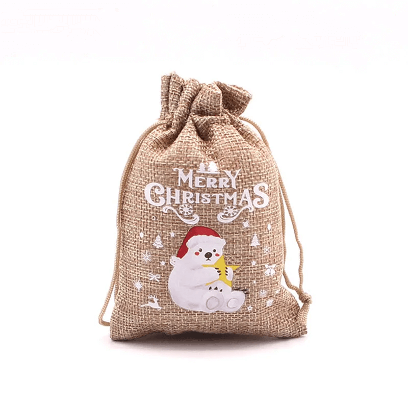 Gezellige kersttas voor kerstcadeaus 10x14cm