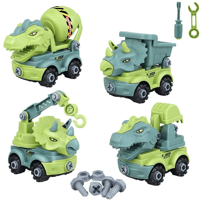 Dinosaurus voertuig bouwset