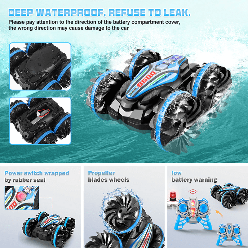Waterdichte Amfibie RC Auto voor Kinderen