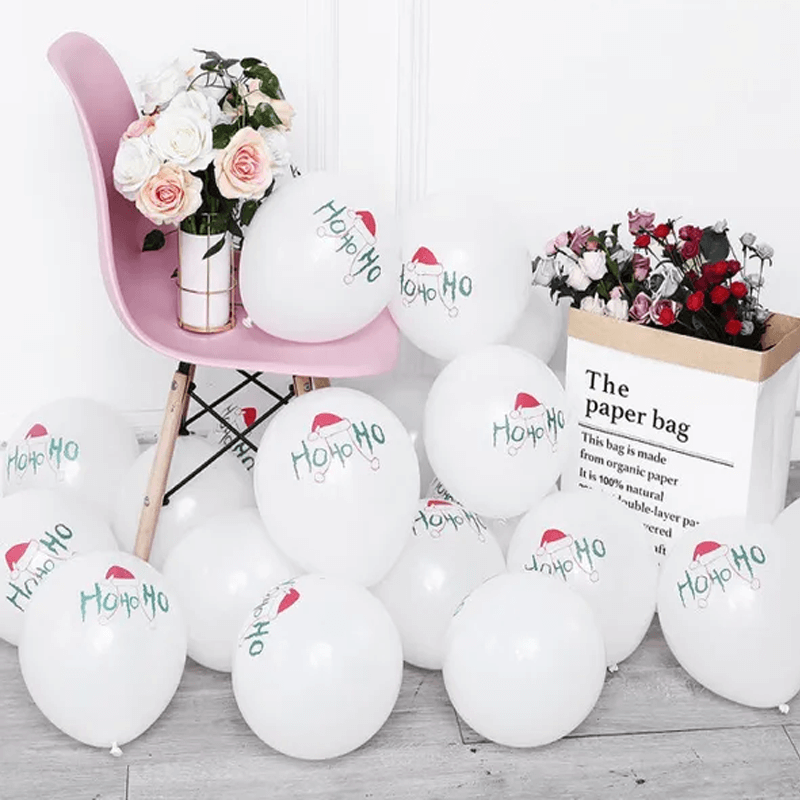 Vrolijk kerstfeest ballonnen in meerdere kleuren - Latex Ballonnen Feestballonnen