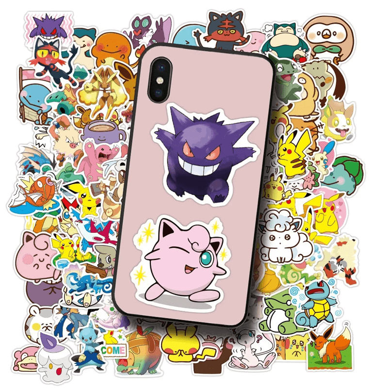 Set Poke Stickers - 50 unieke stickers voor verzamelaars en fans