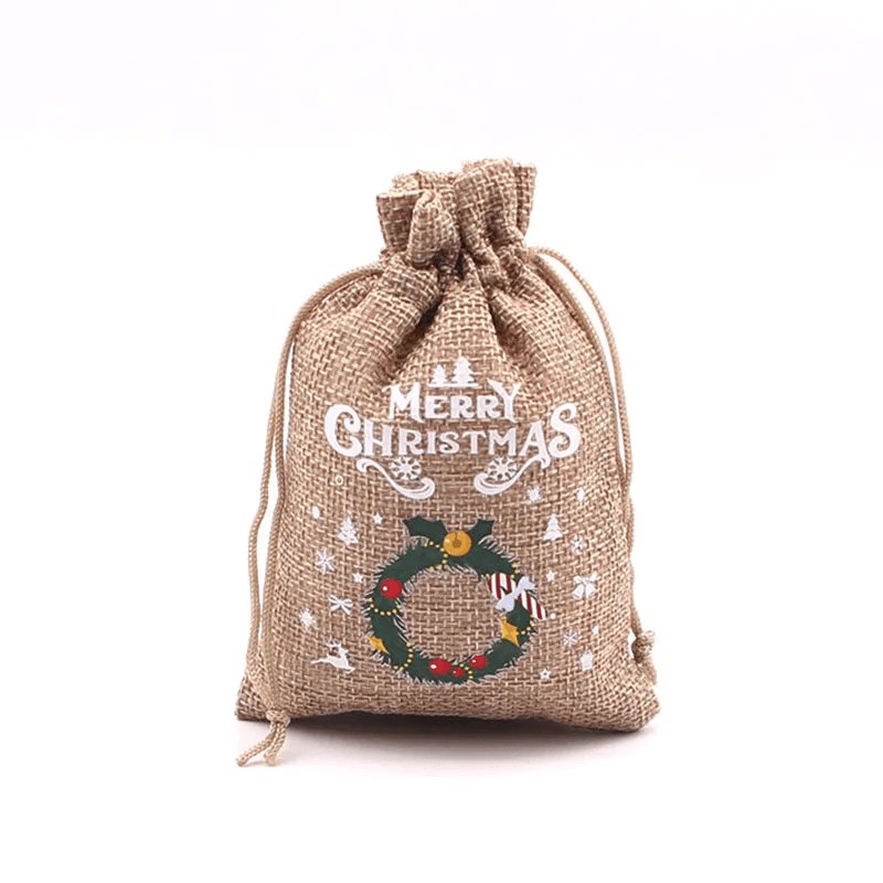 Gezellige kersttas voor kerstcadeaus 10x14cm