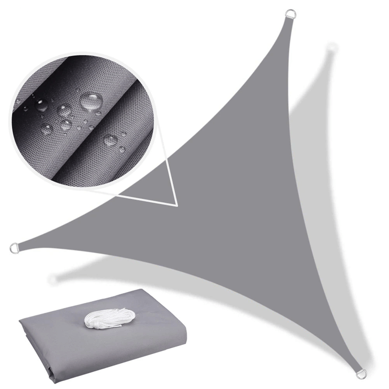 Driehoekig waterdicht zonnezeil