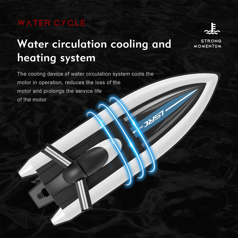 Snelle boot met afstandsbediening - 25 km/u raceboot met IPX4 waterdichtheid en waterkoeling