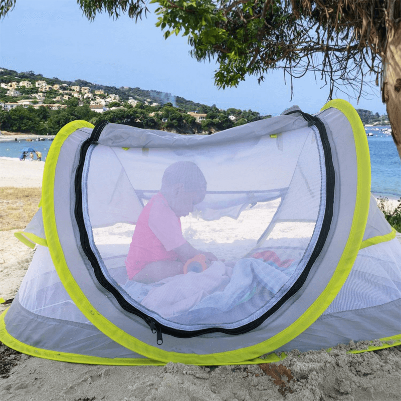 Pop-Up UV-tent voor kinderen Strandtent Zonnetent Draagbaar, Klamboe