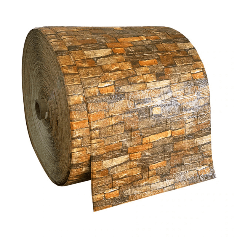 THOMAS - 3D Zacht Schuim Zelfklevend Behang Rol