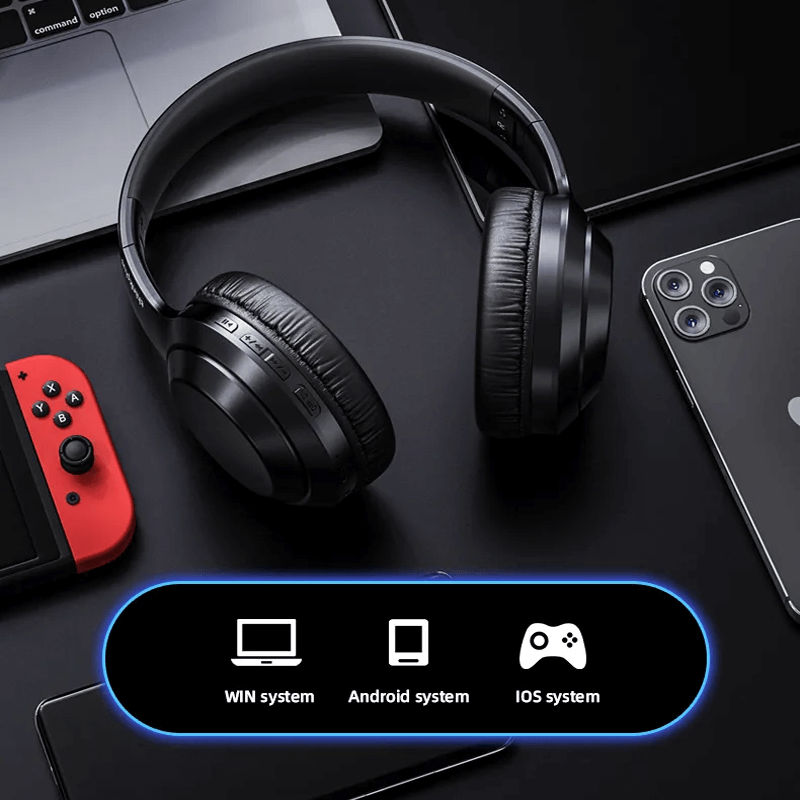 TH10 Draadloze Stereo Hoofdtelefoon 3D Audio Technologie HiFi Luidsprekers 12 uur Batterijduur - Kristalhelder Geluid