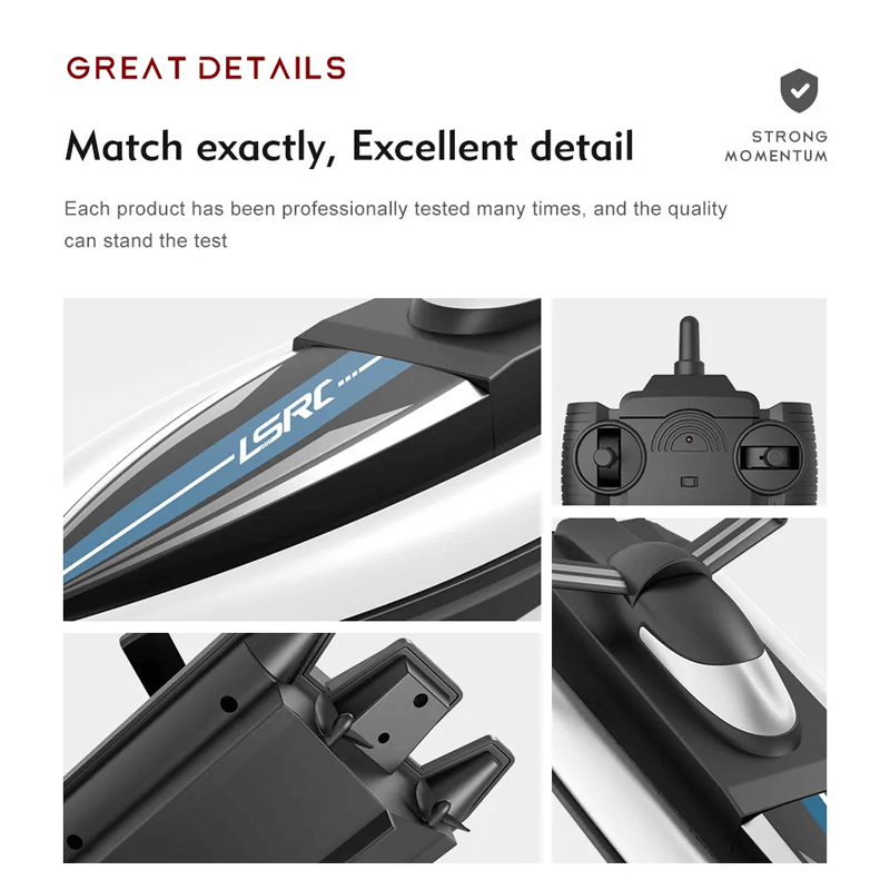 Snelle boot met afstandsbediening - 25 km/u raceboot met IPX4 waterdichtheid en waterkoeling