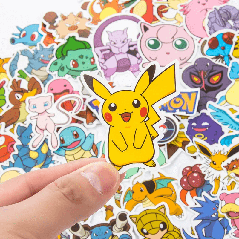 Set Poke Stickers - 50 unieke stickers voor verzamelaars en fans
