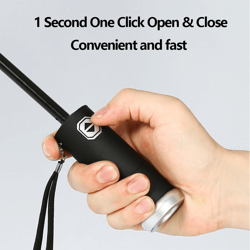 Opvouwbare paraplu met LED-zaklamp