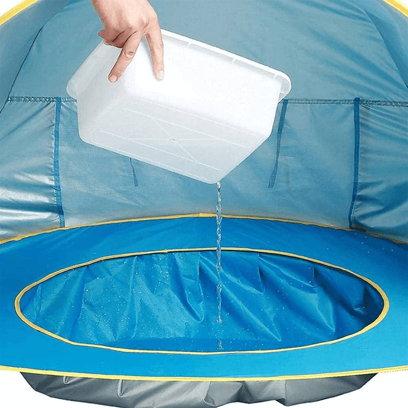 Pop-Up UV-tent met zwembad Strandtent Zonnetent