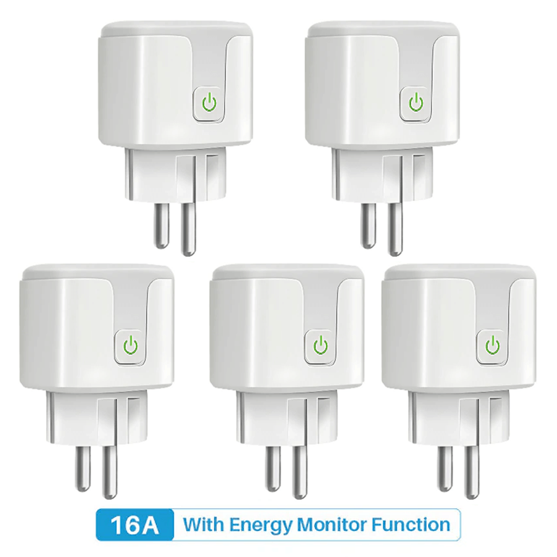 Slimme wifi-contactdoos 16A/20A - Spraakgestuurde contactdoosadapter