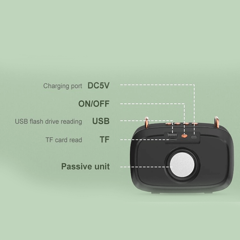 Draagbare luidspreker in retro-uitvoering