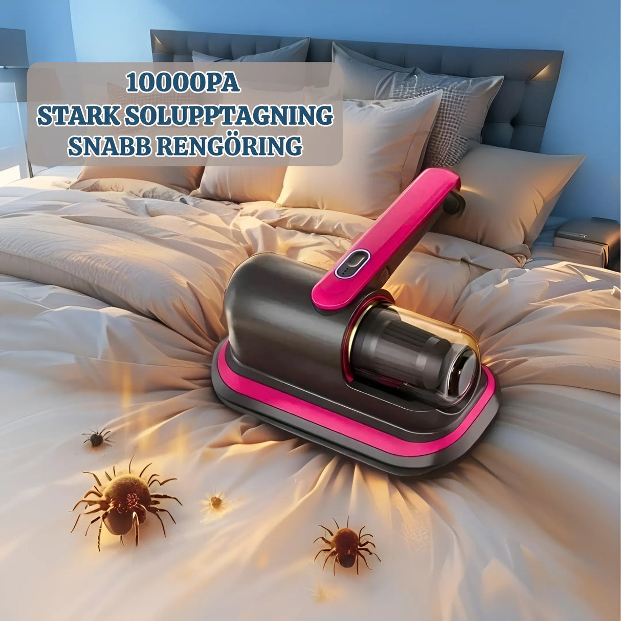 PureVac - 10kPa snoerloze handstofzuiger voor matras en huisstofmijt