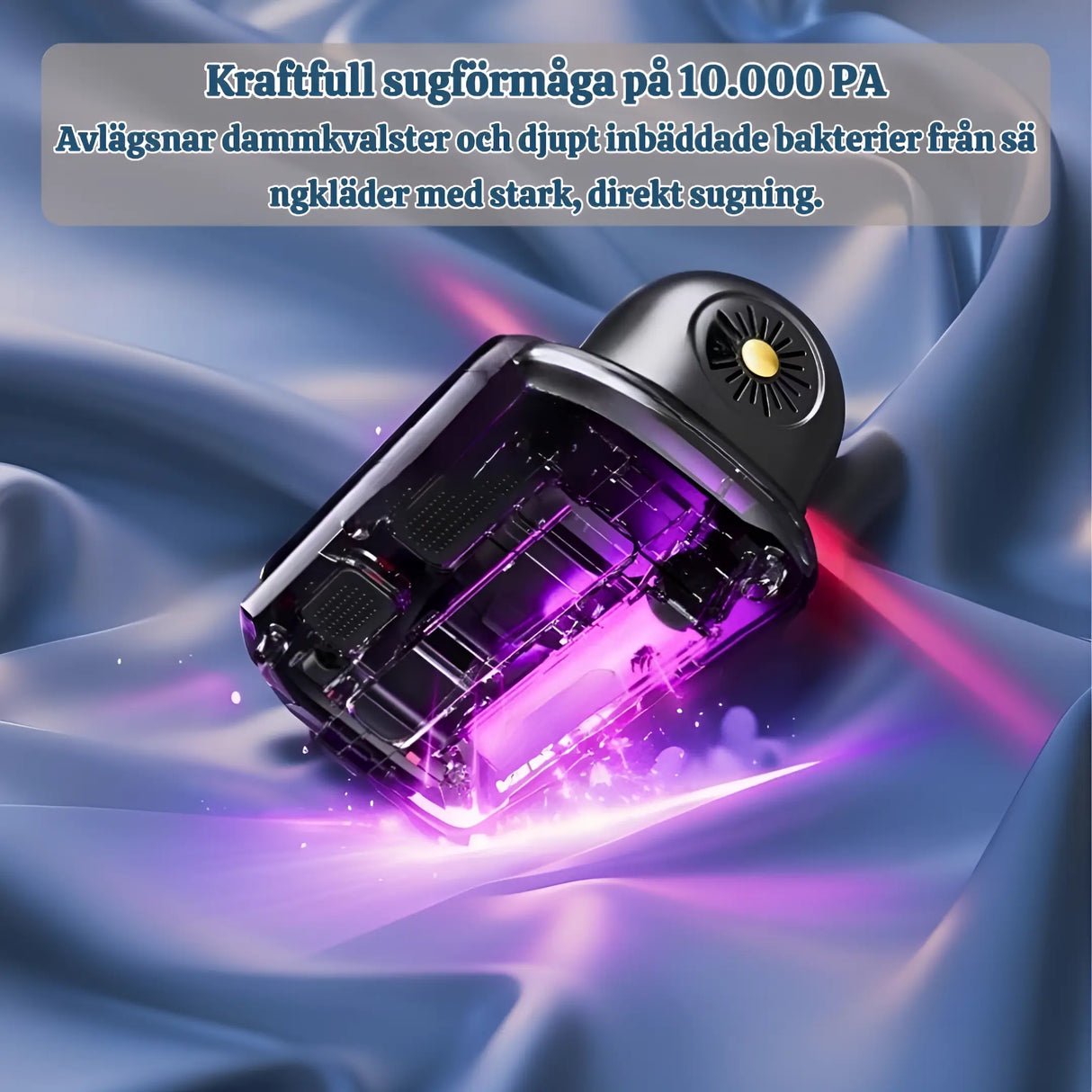 PureVac - 10kPa snoerloze handstofzuiger voor matras en huisstofmijt