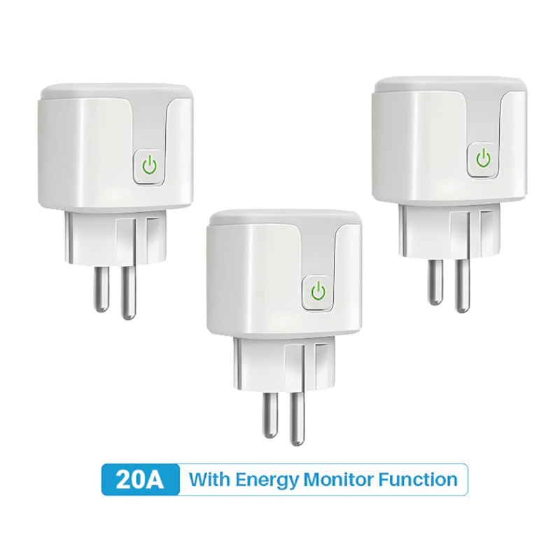 Slimme wifi-contactdoos 16A/20A - Spraakgestuurde contactdoosadapter