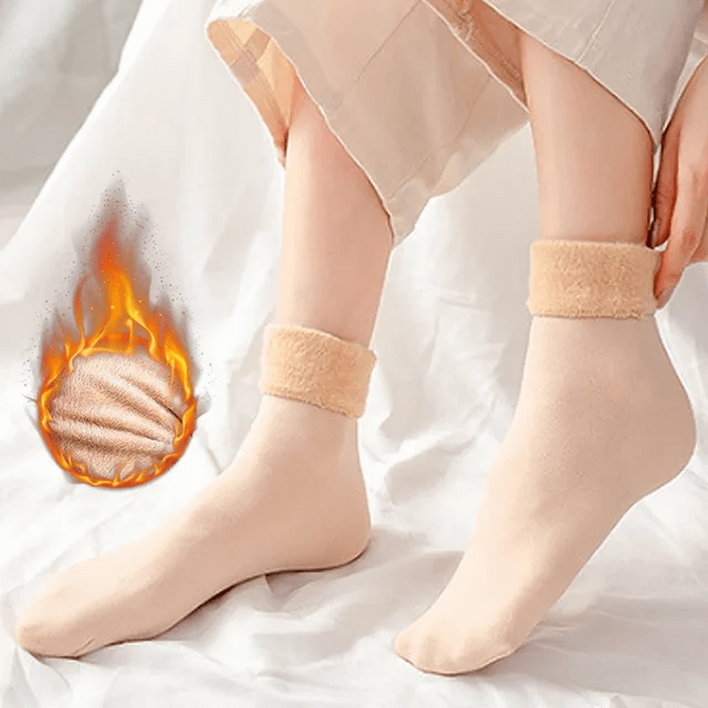 Zachte fluwelen wintersokken