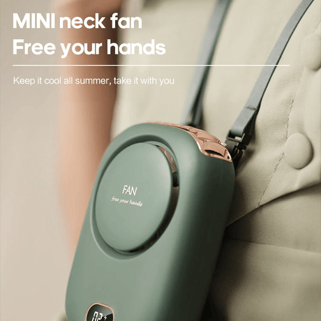 Draagbare, hangende minihalsventilator 2000mAh