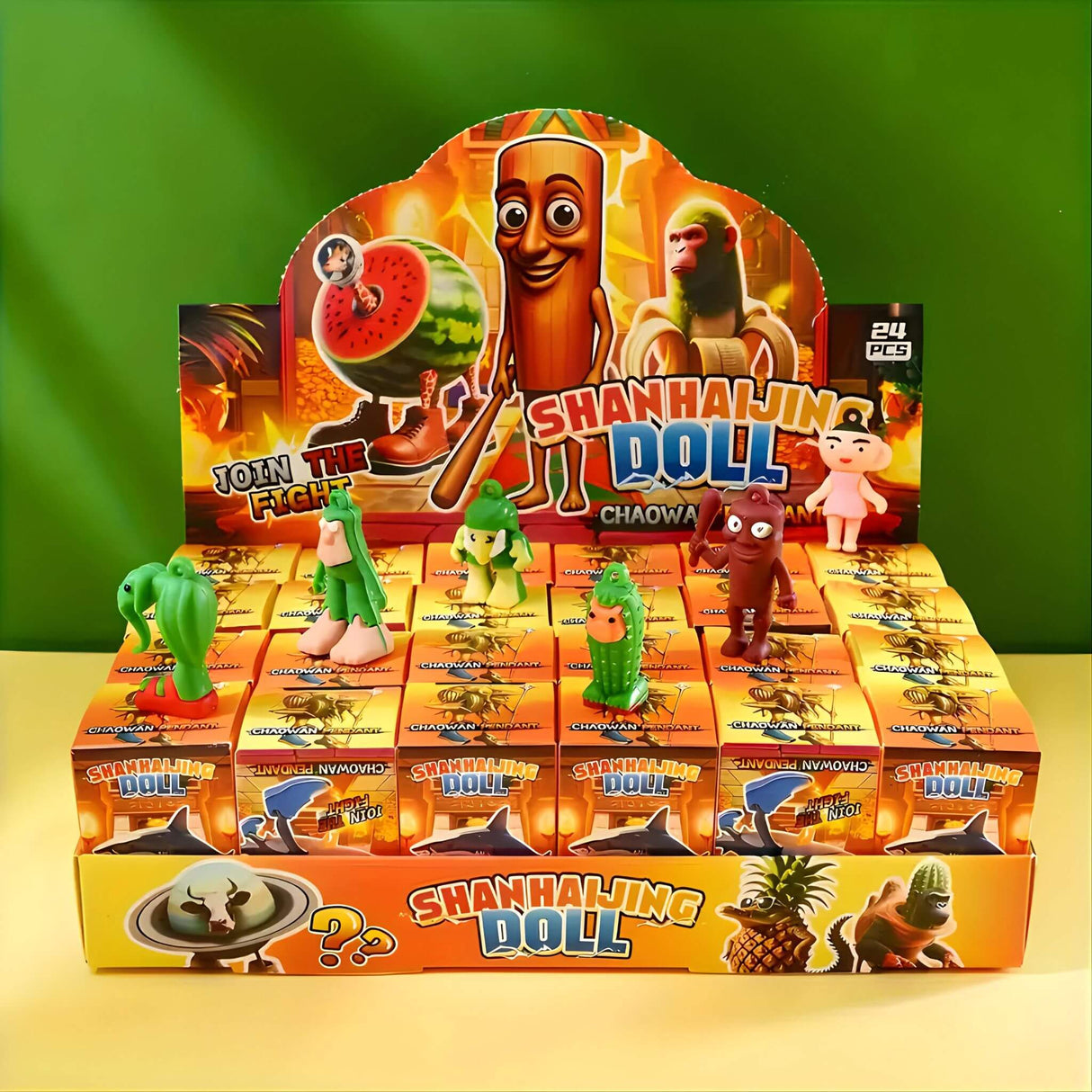 RotBox – 24 st Italienska Mindrot-karaktärer Nyckelringar & Samlarfigurer i Mystery Box