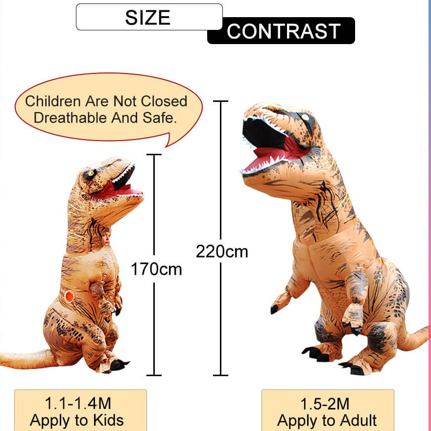 Opblaasbare T-Rex dinosaurus