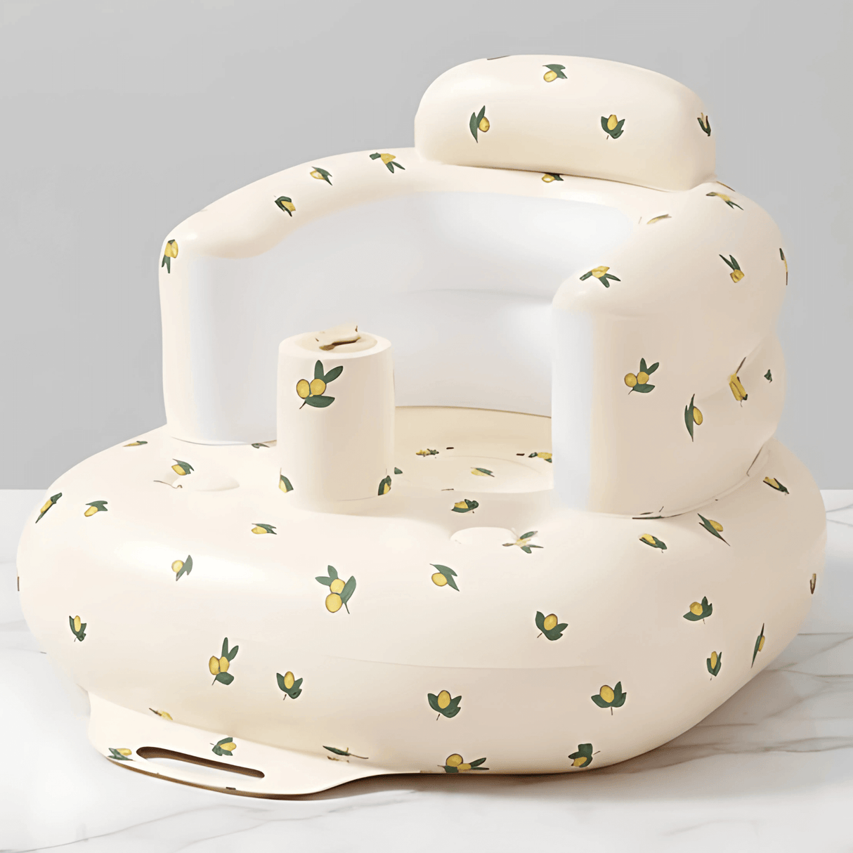 BabyNest – Uppblåsbar Babyfåtölj i PVC för Matning, Bad & Lek