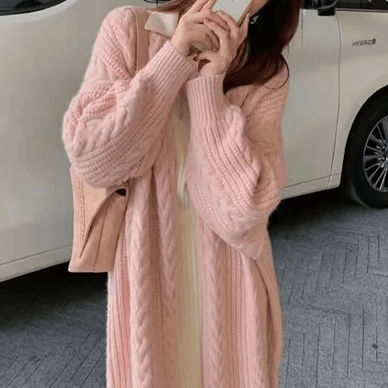 Gebreid losvallend vest