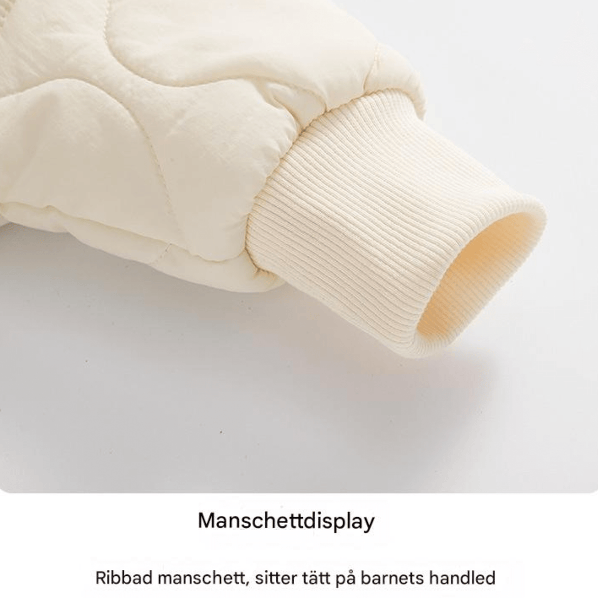 CuddleWear – Varm Babyoverall med Fleecefoder & Lättanvänd Dragkedja för Höst och Vinter