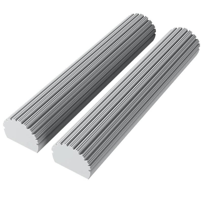 Zelfpersende mop met telescopische steel - opvouwbare katoenen mop voor effectief reinigen en drogen van vloeren