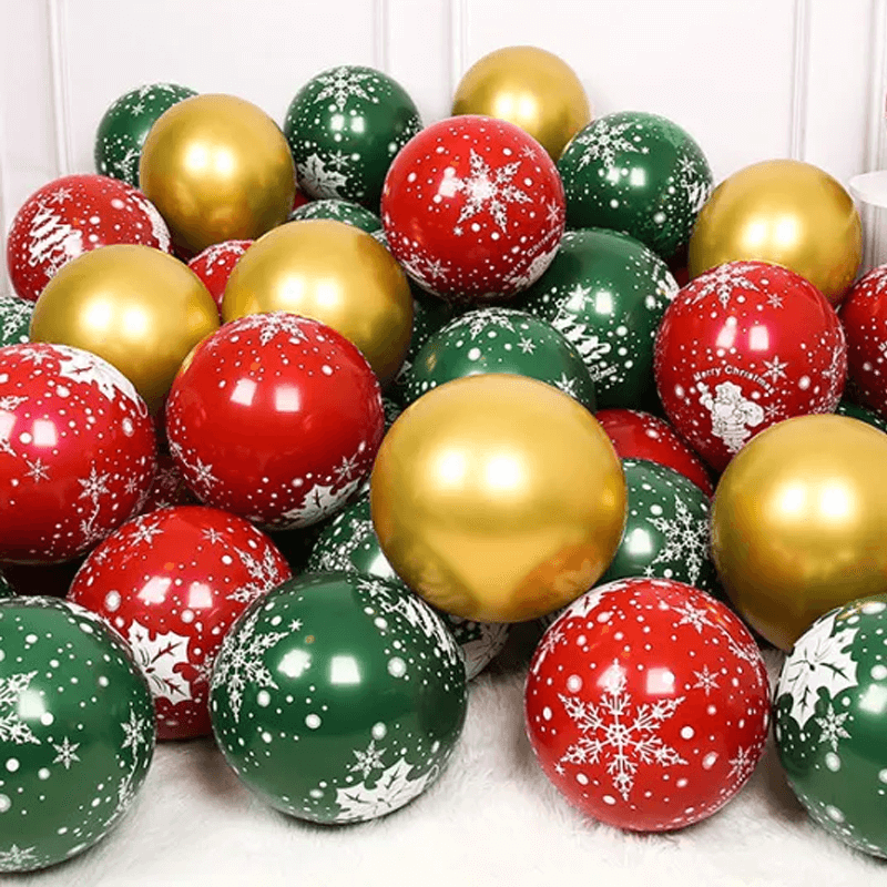 Vrolijk kerstfeest ballonnen in meerdere kleuren - Latex Ballonnen Feestballonnen