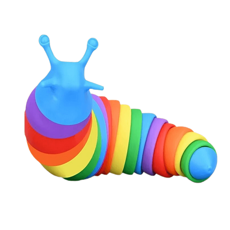 3D kleurrijke slak knuffel