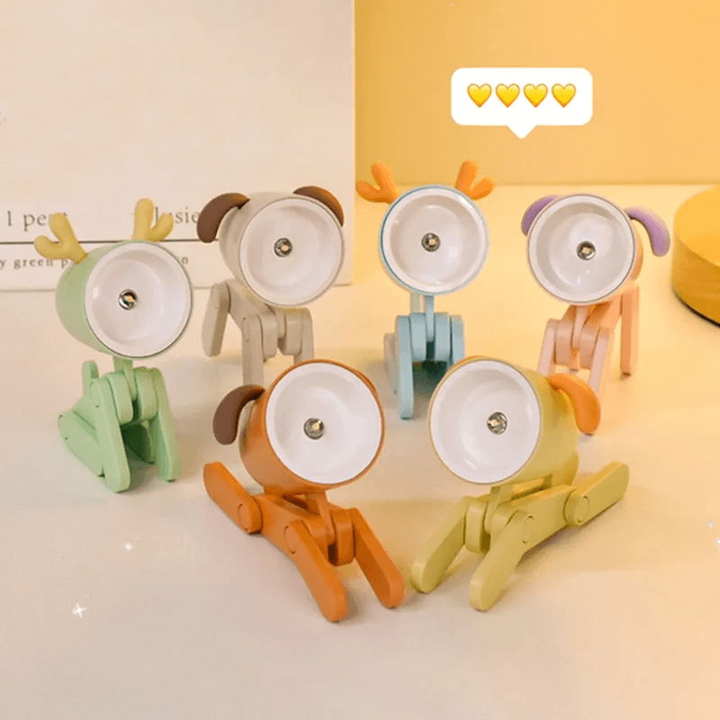 Mini Schattige Huisdierlamp - Verstelbare LED-bureaulamp, Decoratief Nachtlampje met Hertenontwerp, Perfect voor Kinderkamer en Bureau
