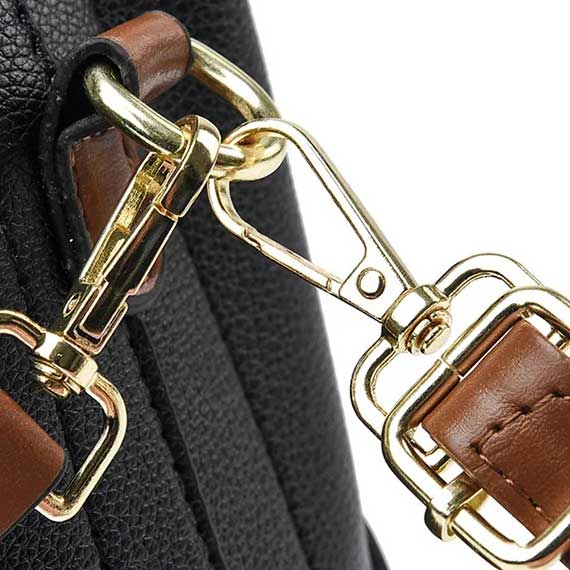 Modeva - Designer Geïnspireerd Vintage Leren Handtas met Emmer en Schouderriem