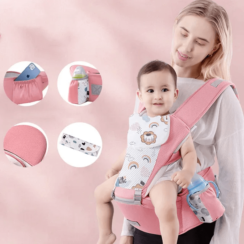 Ergonomische draagzak met opbergruimte