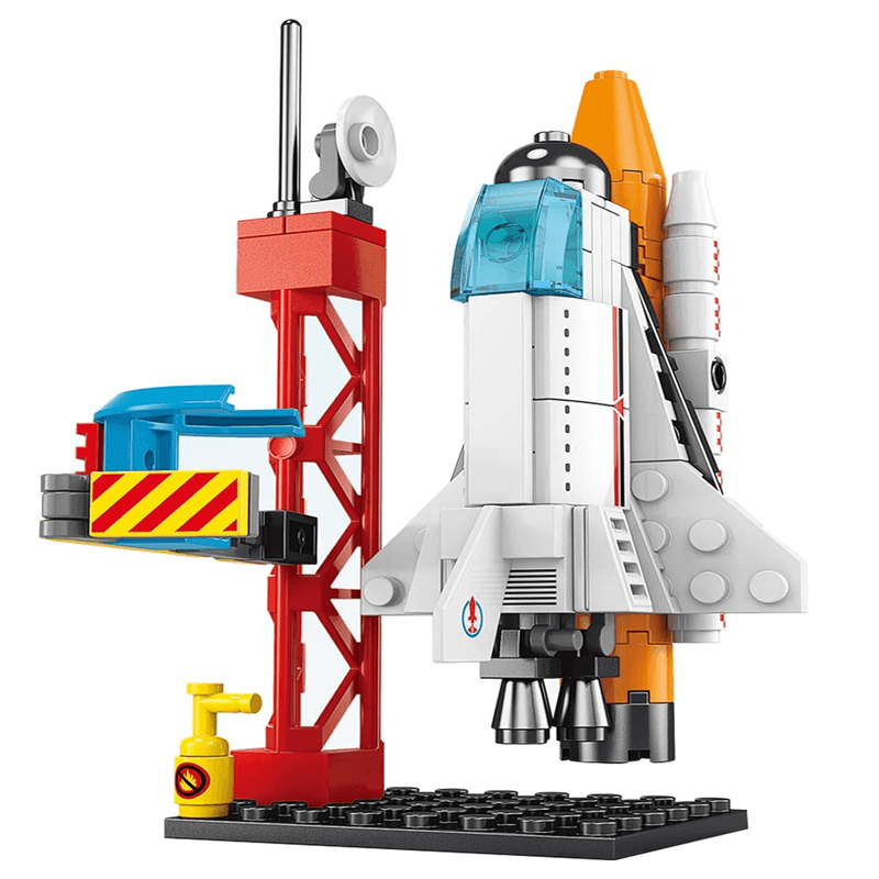 AstroPlay - Ruimteraket met astronautfiguur en lanceerplatform voor kinderen