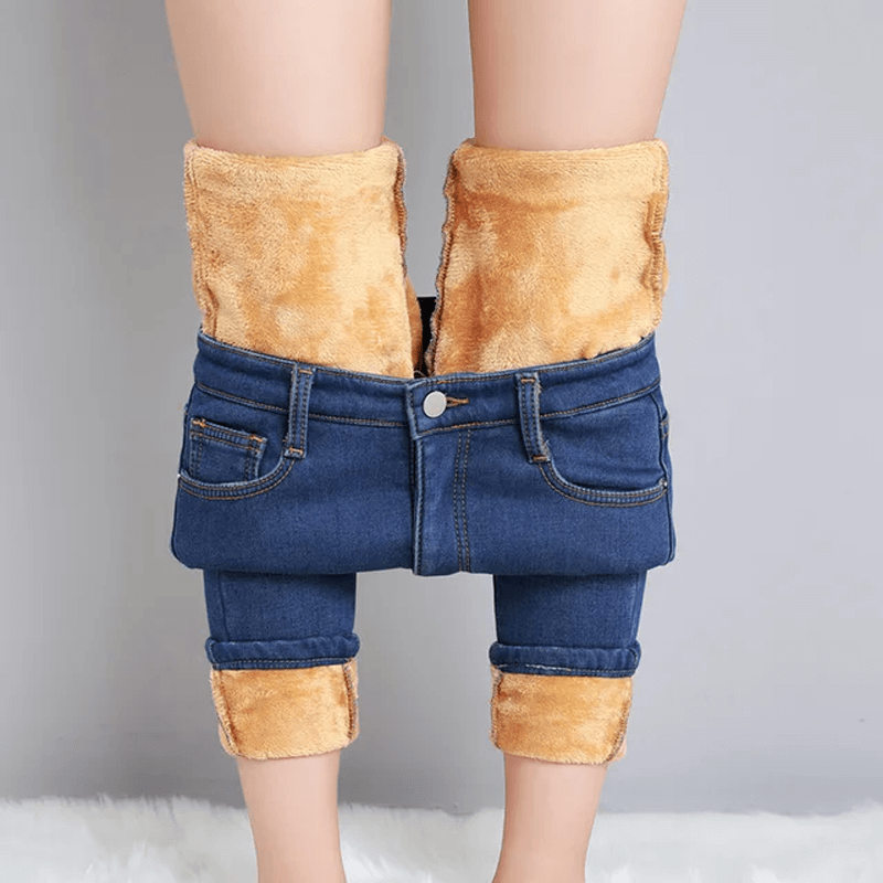 Warm gevoerde jeans