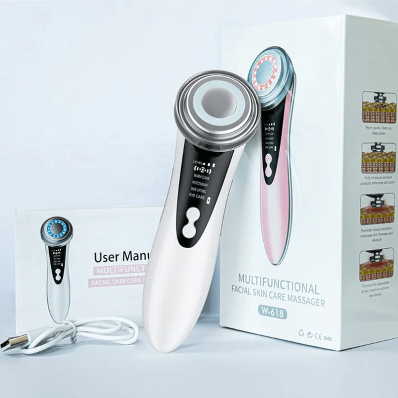 Multifunctionele Gezichtsverzorging Massager Anti Veroudering