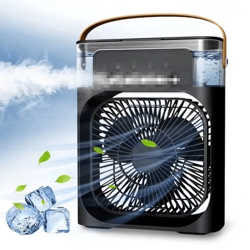 Draagbare tafelventilator airconditioner met waterkoeling