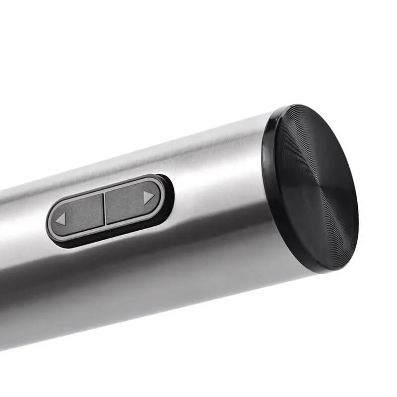 Elektrische Wijnopener Set 5-in-1 met Folie Snijder, Wijn Schenker & Vacuüm Stopper - Automatische Kurkentrekker & Display Base | Perfect Cadeau voor Wijnliefhebbers