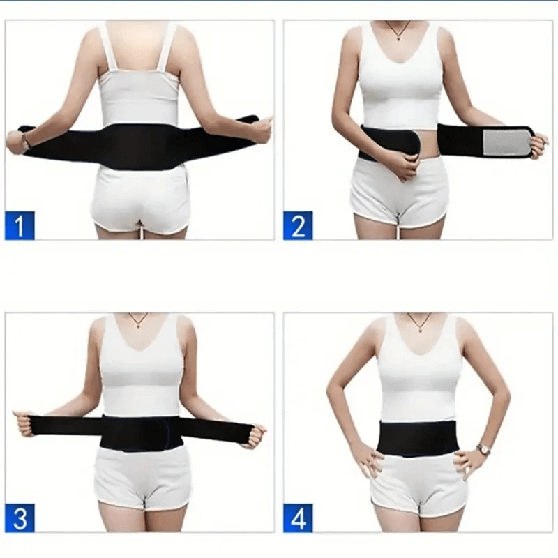 Verstelbare Zelfverwarmende Magnetische Therapie Lumbale Ondersteuning - Pijnverlichtende Warmtegordel voor Lumbaal & Houding